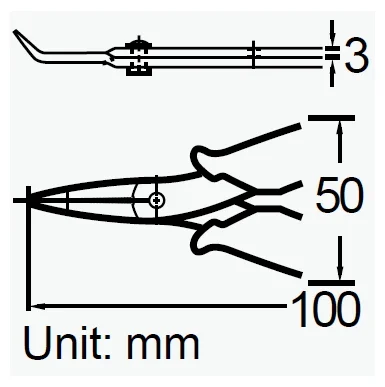 Pro’skit ProsKit 1PK-5101-CE Präzisions-Seitenschneiderzange mit Sicherheitsclip und leitfähigem Griff 125mm Antistatische Zange – Detail 10