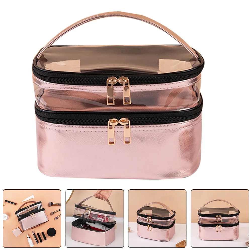 

1Pcs Portable Multifunctional Toiletry Bag Women Travel Organizer Transparent Pouch Toiletry Bag Makeup Organizer