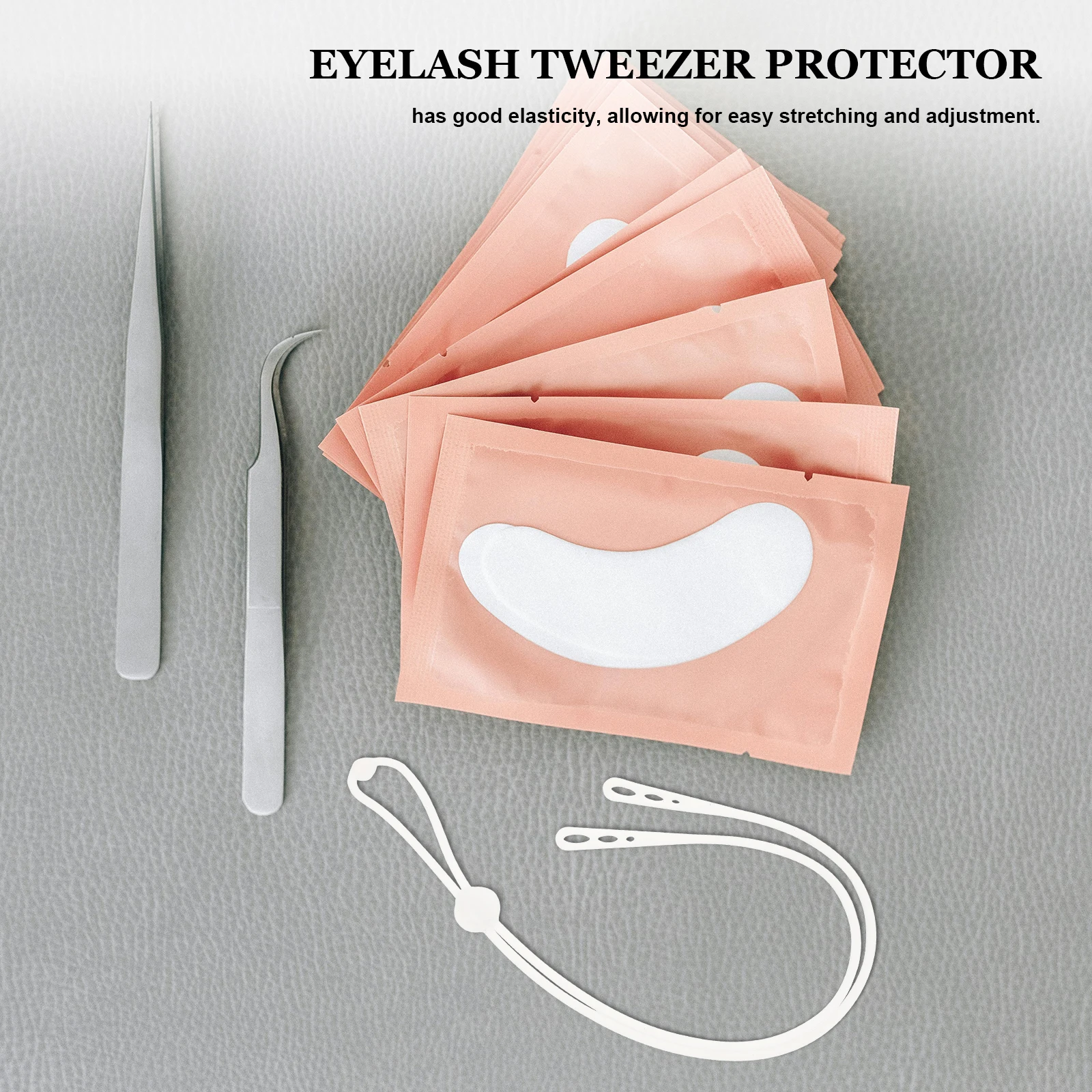 

Eyelash Tweezers Silicone Wristb s for Beginners White Color Non Slip Lash Extensions Makeup Tools Holder