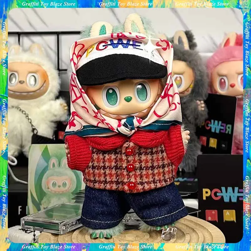

Labubu DIY Doll Clothing Set 15-17cm Same Style Suit with Accessories Toy Gift for Girls Kids Suitable for All Seasons