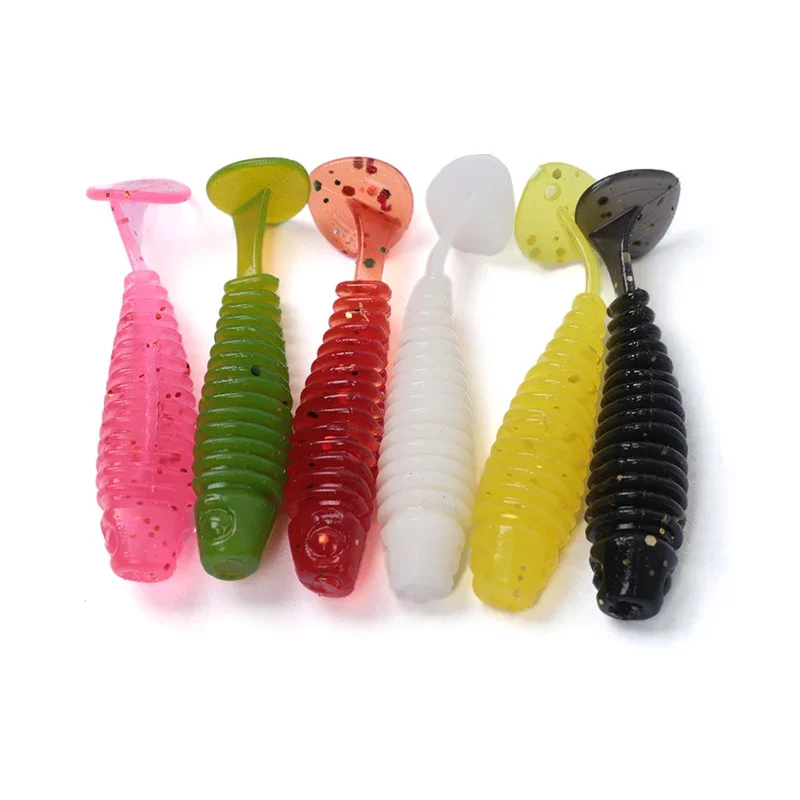 10pcs Silicone Soft Lures Piece Artificial Tackle Bait 3.5cm 0.7g Goods For Fishing Sea Fishing Rockfishing Swimbait Wobblers