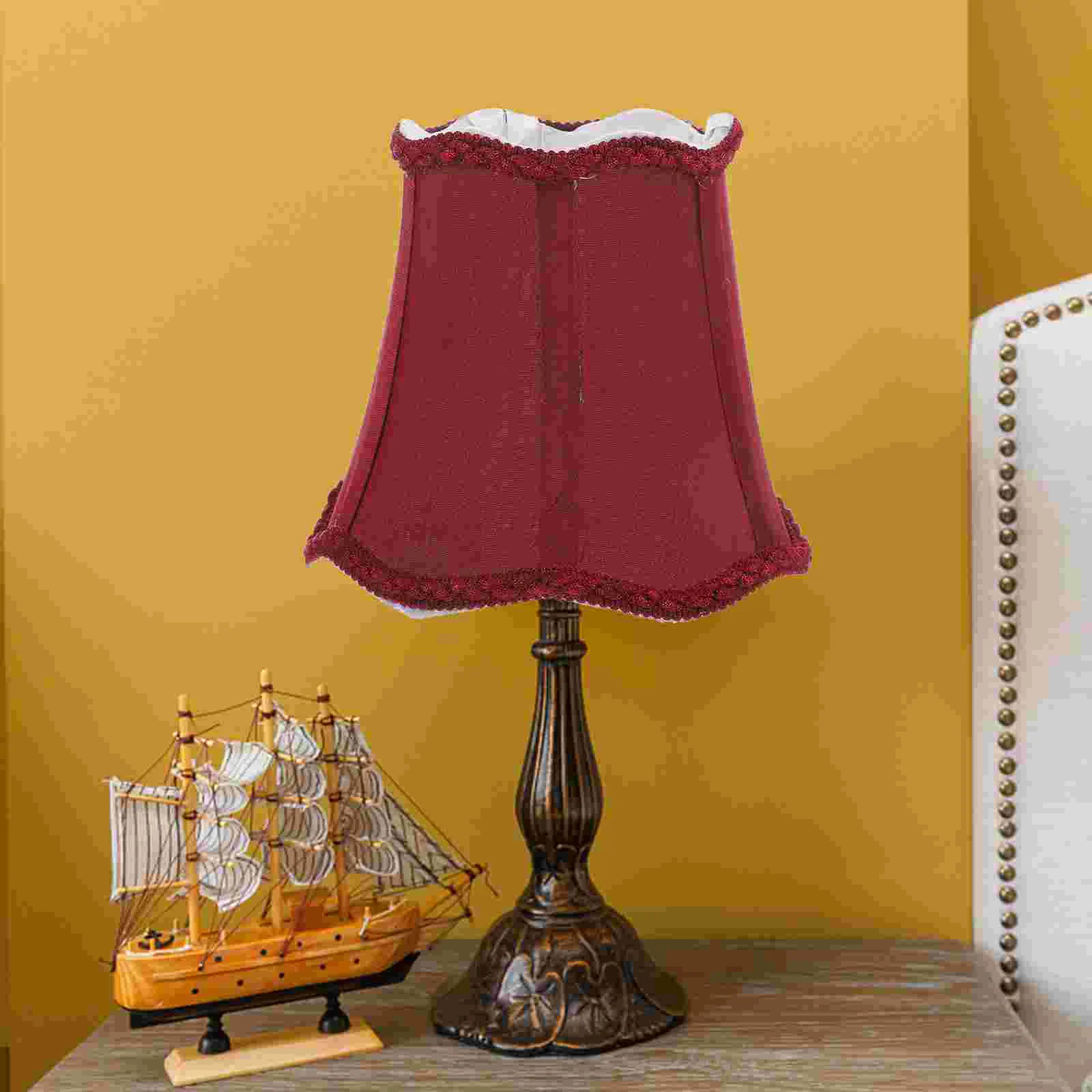 

LED European Style Wall Lamp Fabric Lampshade Lighting Black Sconce Ceiling Cover