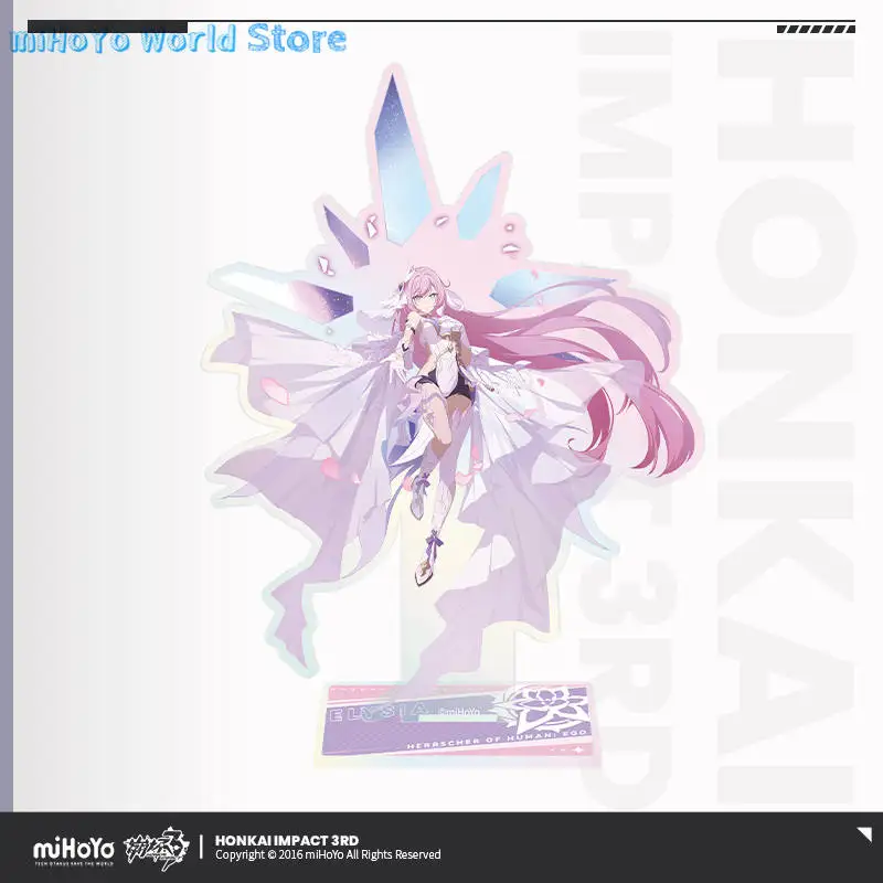 MiHoYo Official Genuine Honkai Impact 3 Cosplay Elysia HERRSCHER OF HUMAN: EGO Theme Figure Styled Acrylic Standing Plaque Gifts