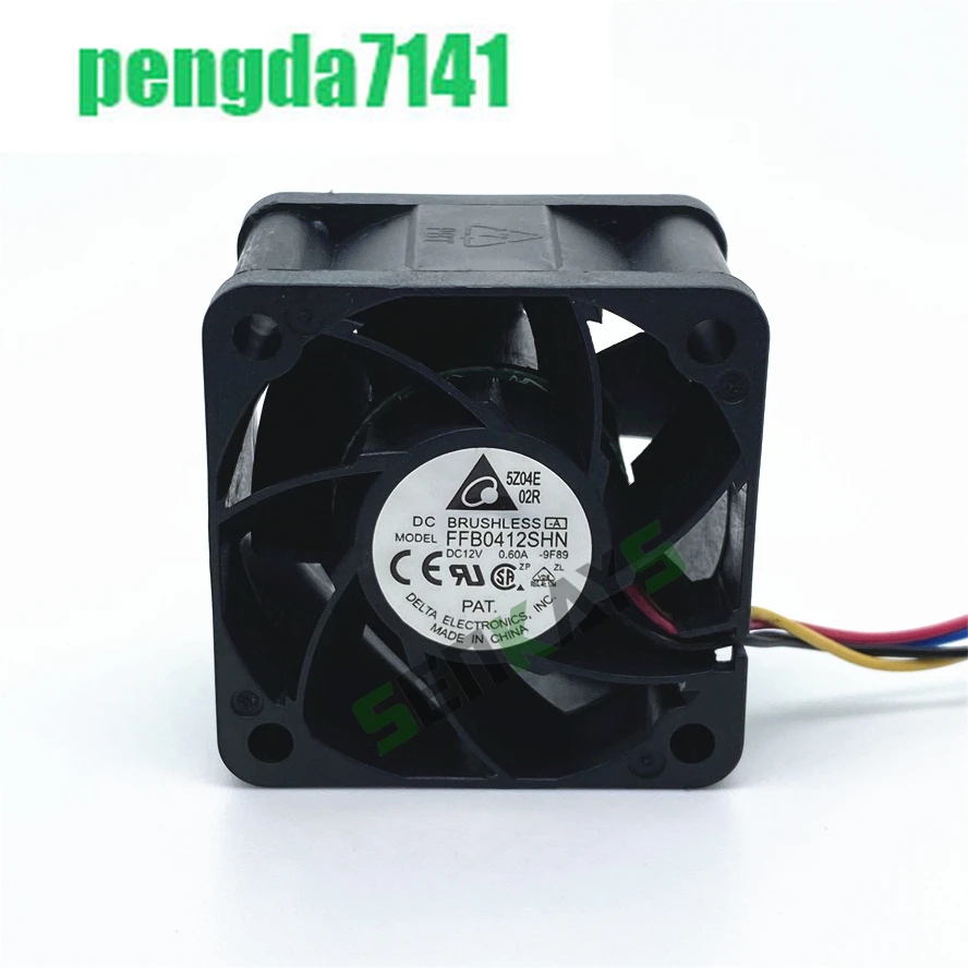 Delta FFB0412SHN 12V 0.6A  4028 40MM 40x40x28MM Server Fan Big Power Cooling Fan With 4pin PWM