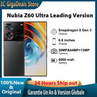 Nubia Z60 Ultra Leading Version, global Version, out-inch, 8 Gen Gen in mAh, 80W Charge, NFC,8 GB RAM,ROM de 256 Go, smart Phone