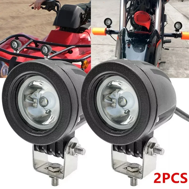 

2PCS 10W MOTORCYCLE LED LIGHT DRIVING FOG LAMP 12V 24V SPOT BEAM POD AUXILIARY OFFROAD CAR TRUCK SUV BICYCLE INDICATOR WORK LAMP