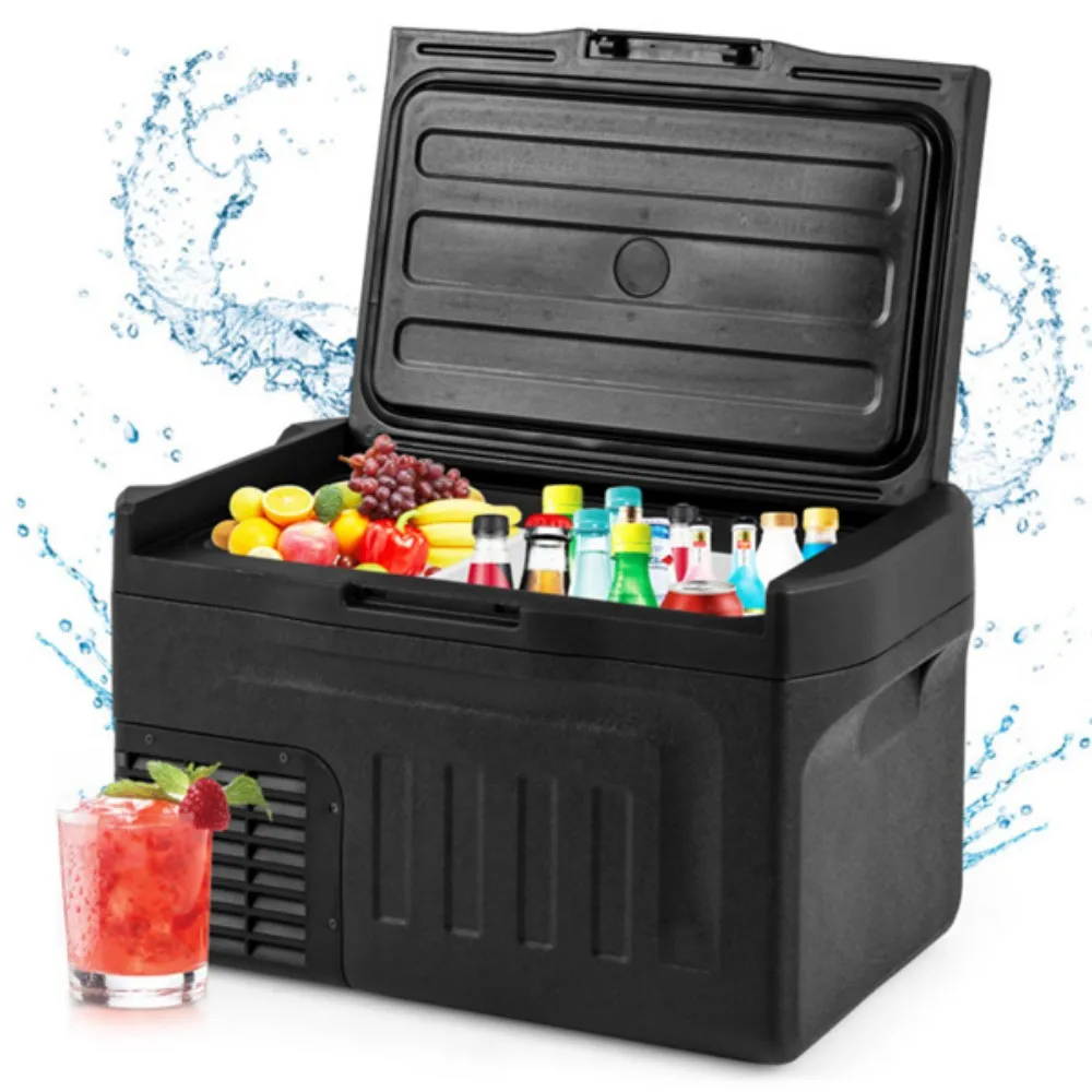 

12 Volt Car Refrigerator food and beverages perfectly chilled or frozen while traveling Suitable for travel and camping