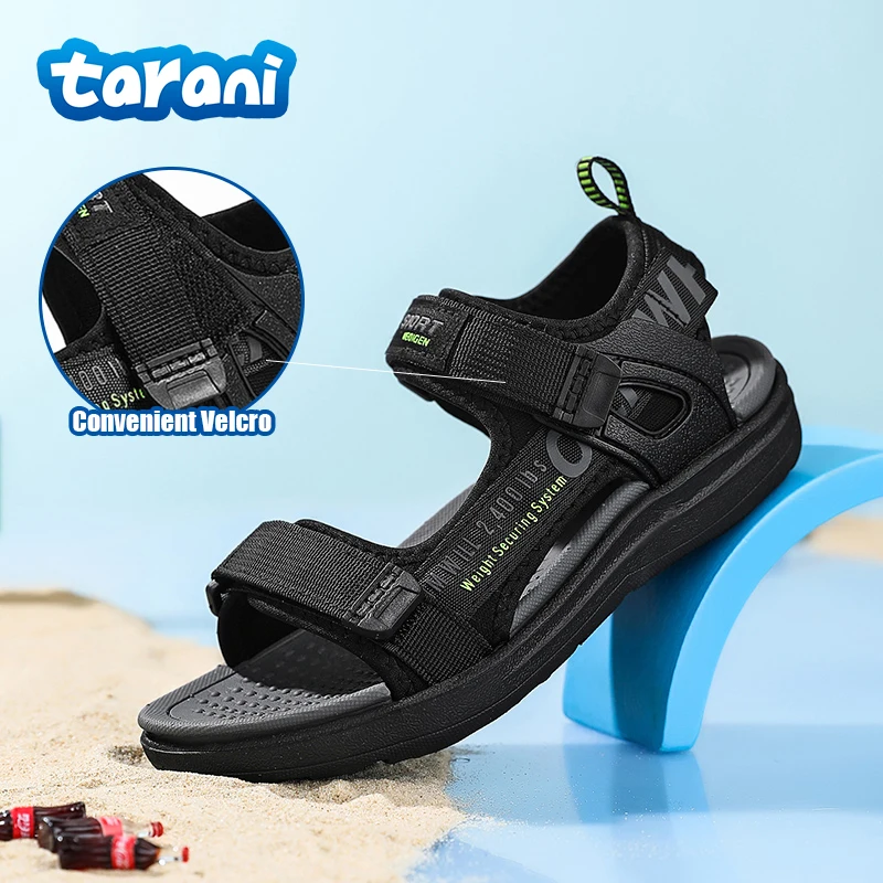 

Детские быстросохнущие пляжные сандалии, легкая нескользящая обувь из ЭВА для воды, летние сандалии на липучке для маленьких молодежи и мальчиков