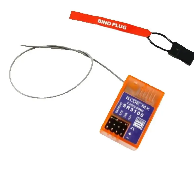 Spektrum SR3100 DSM2 3CH Micro Receiver 6g 11ms High Speed Response 2.4GHz for 1/18 1/10 RC Car Truck Boat DX3R DX5C DX3E Radio