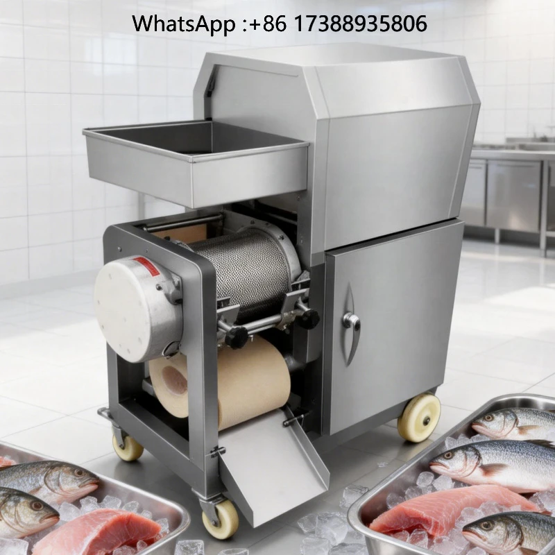 Commercial Stainless Steel Automatic Fish Meat Harvester Shrimp Peeling Fish Bone Removing Crab Shelling Machine