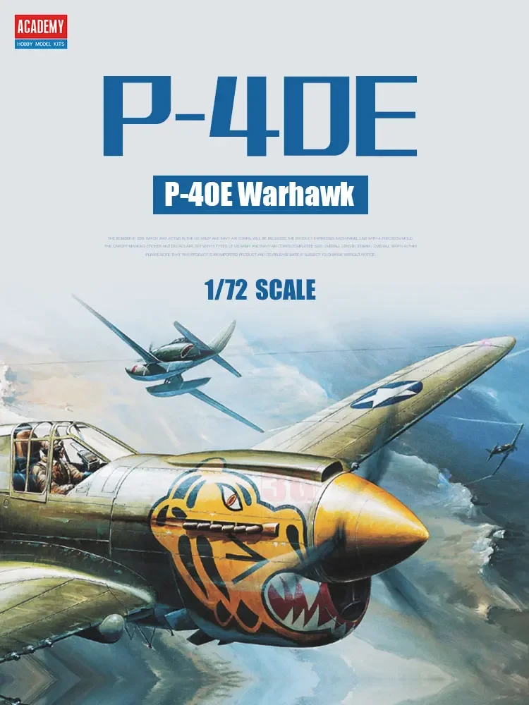 

Academy Assembled Aircraft Model Kit 12468 American P-40E Warhawk 1/72