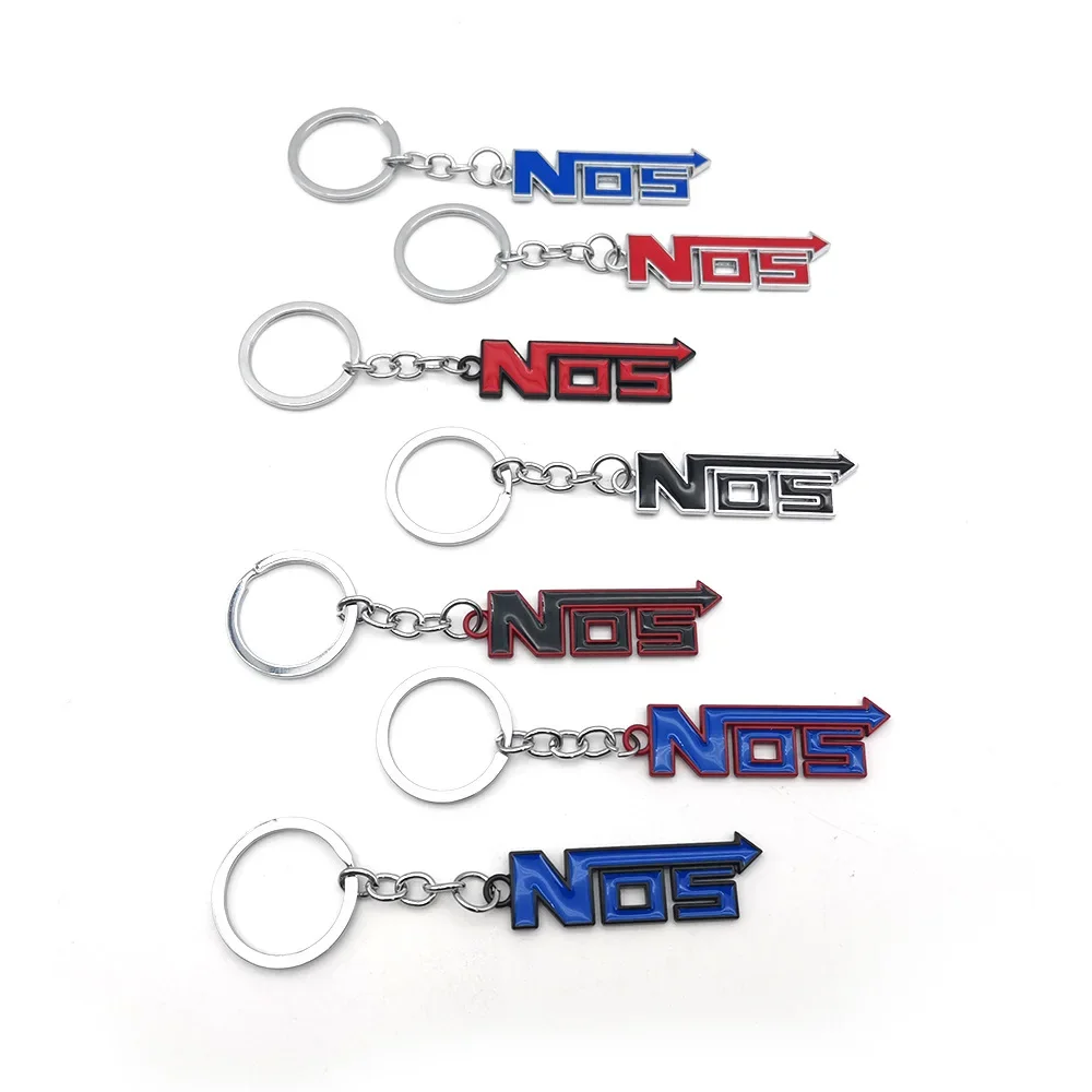 Car Metal Key Chains Keyring Holder For Nos Logo Keychains Accessories for Nissan Ford Dodge Honda Toyota KIA Jeep Volkswagen