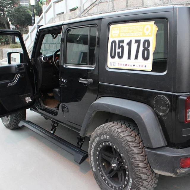 Customize Aluminum accessories electric side step RUNNING BOARD FOR jeep WRANGLER (2 door) Electric doorsill step 2011-2018 5
