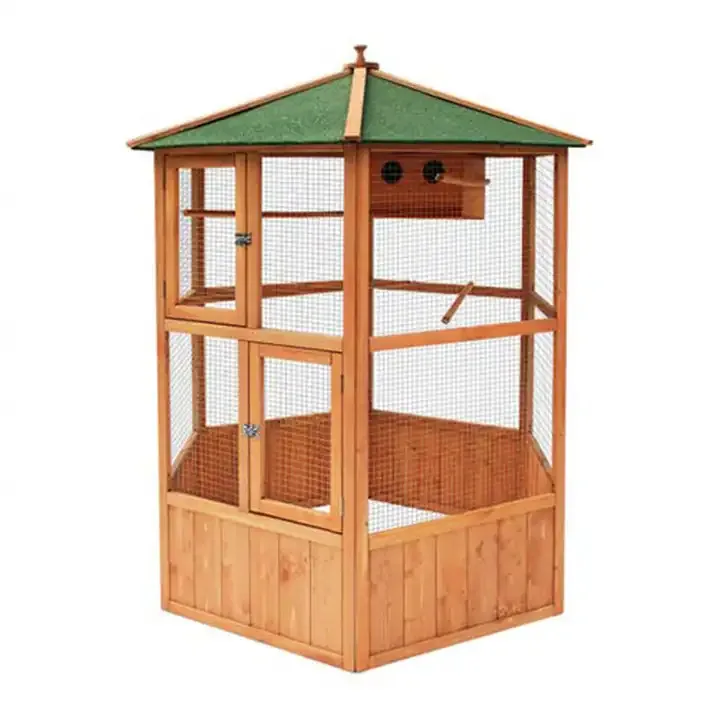 Strong Wire Mesh Pet Water Proof Bird House Pet Accessories Wooden Pigeon Cage for Small Pigeon Bird Cage Large