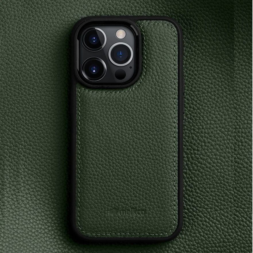 Melkco capa de couro genuíno para iphone 15 pro max 15 plus silicone amortecedor câmera protetora à prova de choque capa traseira