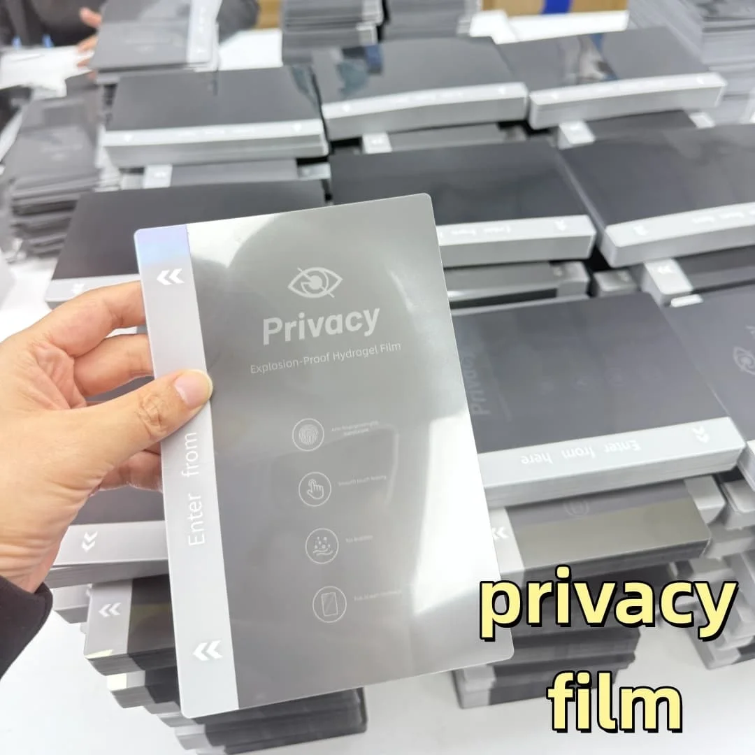TUOLI 50pcs Full Coverage Anti-Peep Hydrogel Flexible TPU Film Matte Privacy Frosted Screen Protector for iphone 17 16 15 14 13