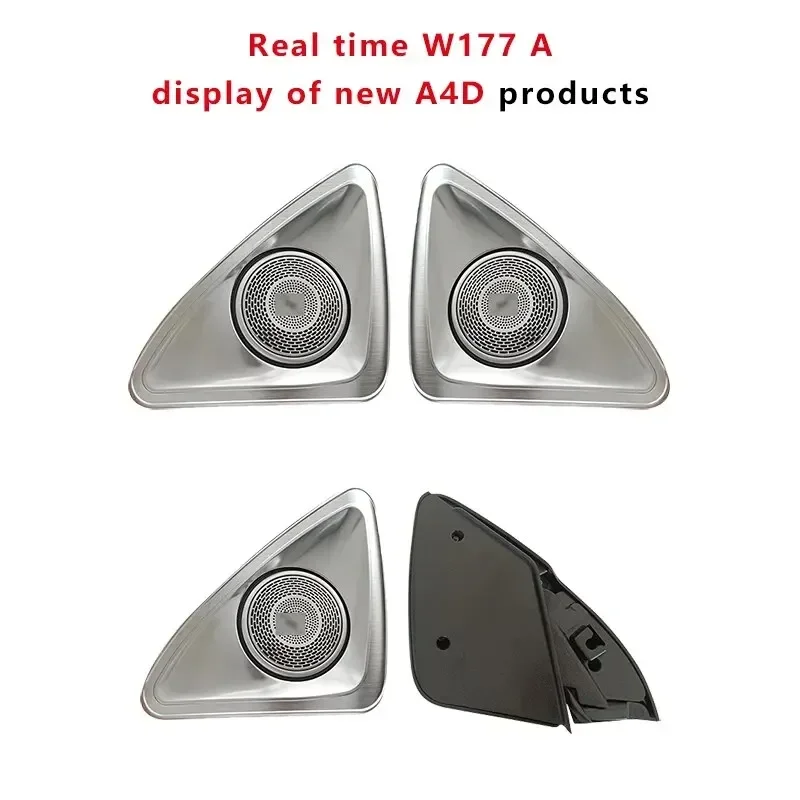 Haut-parleur de twecirculation de lumière ambiante LED, rotation 4D, 64 couleurs, adapté pour Mercedes Benz 2022, classe C, W206, C300, voiture, aigus RVB, remise en état du klaxon