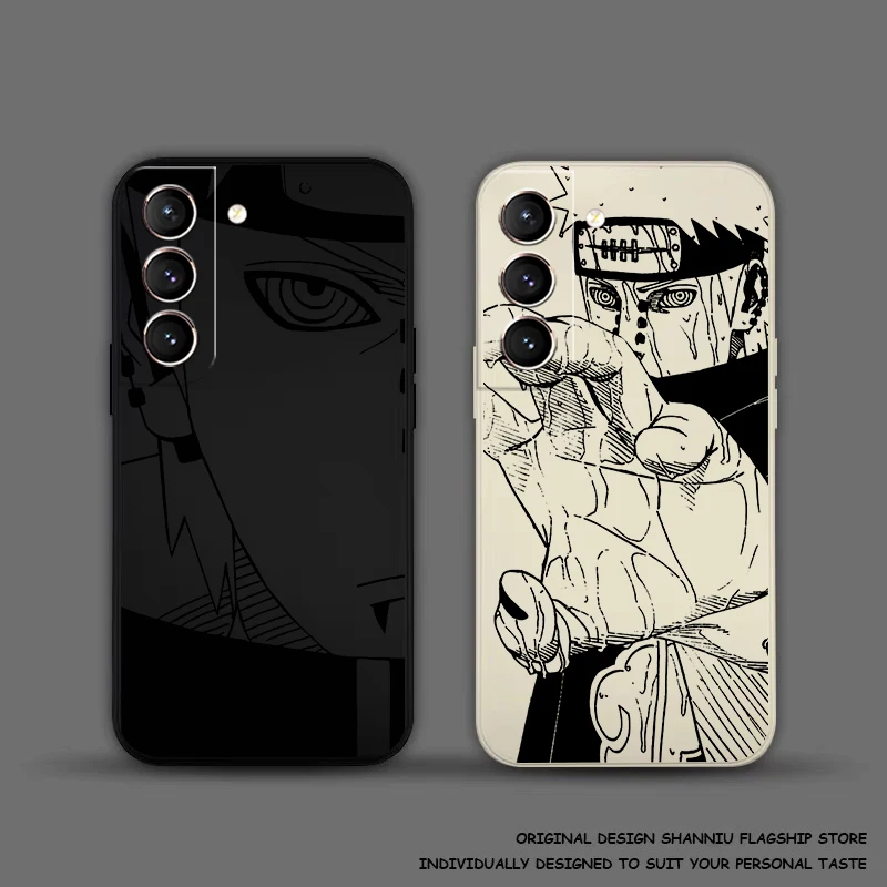 Anime A-Akatsukis Pain Phone Case For Samsung Galaxy S24 S23 S22 S21 S20 Ultra S10 Plus S23 S21 S20 FE Carcasa Funda Coque