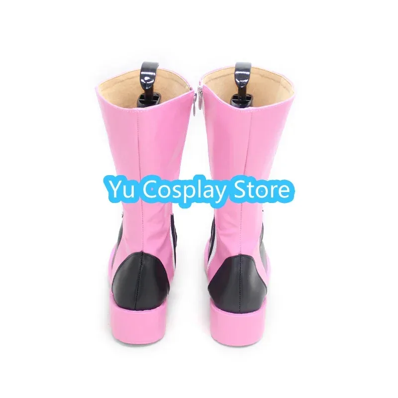 

AIAI 2025Yu- Pink Shoes Anime Card Captor Sakura Cosplay Prop PU Leather Shoe Halloween Carnival Boot Cust