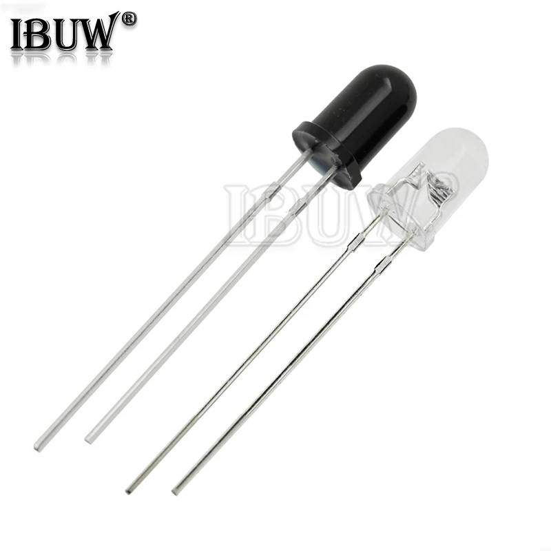 Émetteur Infrarouge et Récepteur IR, Diodes Infrarouges à Tube pour Ardu37, F3, F5, 3mm, 5mm, 940nm, 100 Pièces