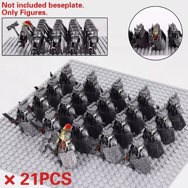 Mini Middeleeuwen Lord Ringen Middeleeuwse Dwerg Everzwijn Geit Chariot Leger Figuren Bouwstenen Bakstenen Kinderen Speelgoed Kerstcadeau