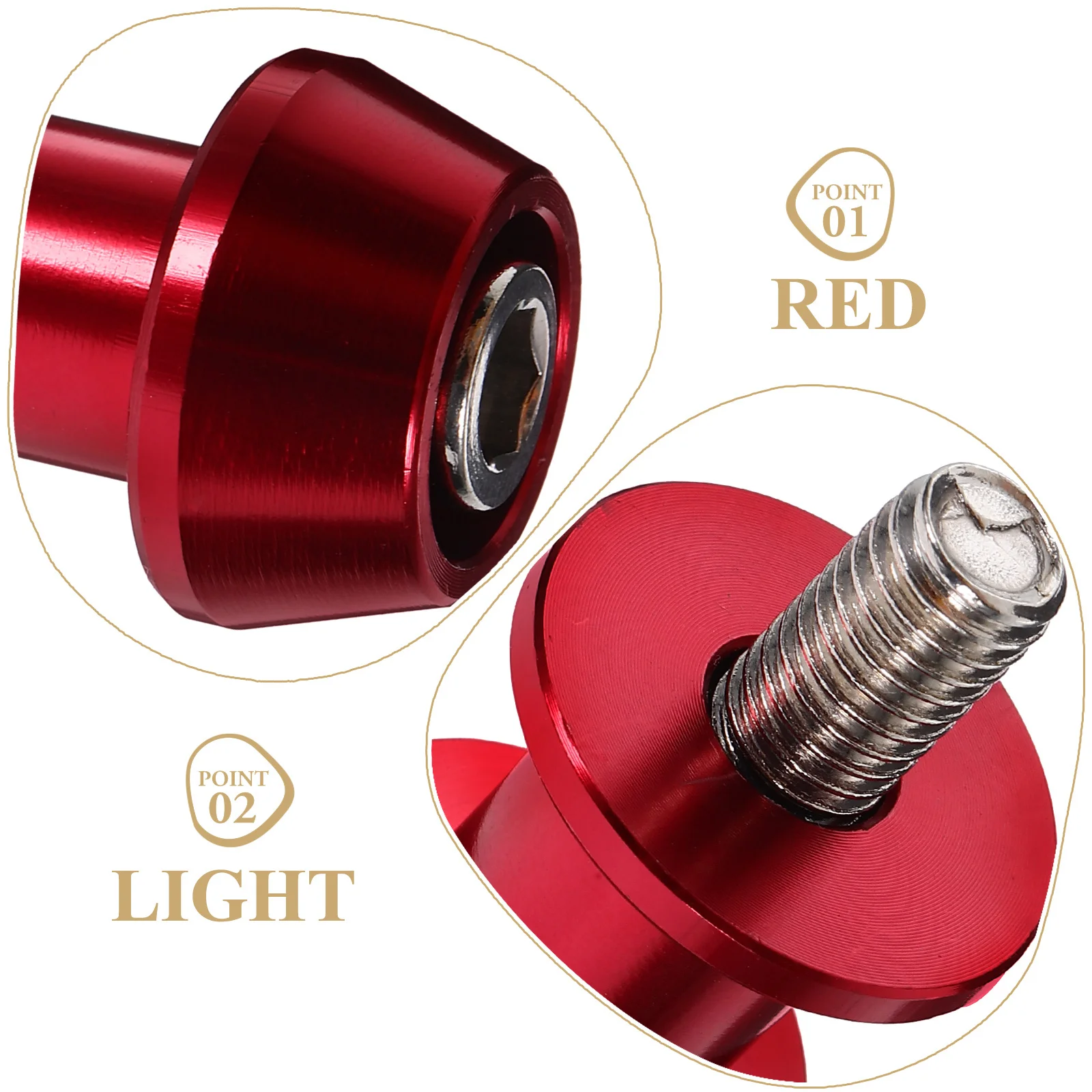 

Motorcycle Swing Arm Spool Slider 8mm Sturdy Aluminium Alloy Vibrant Color Universal Compatibility Motorcycle Frame Sliders