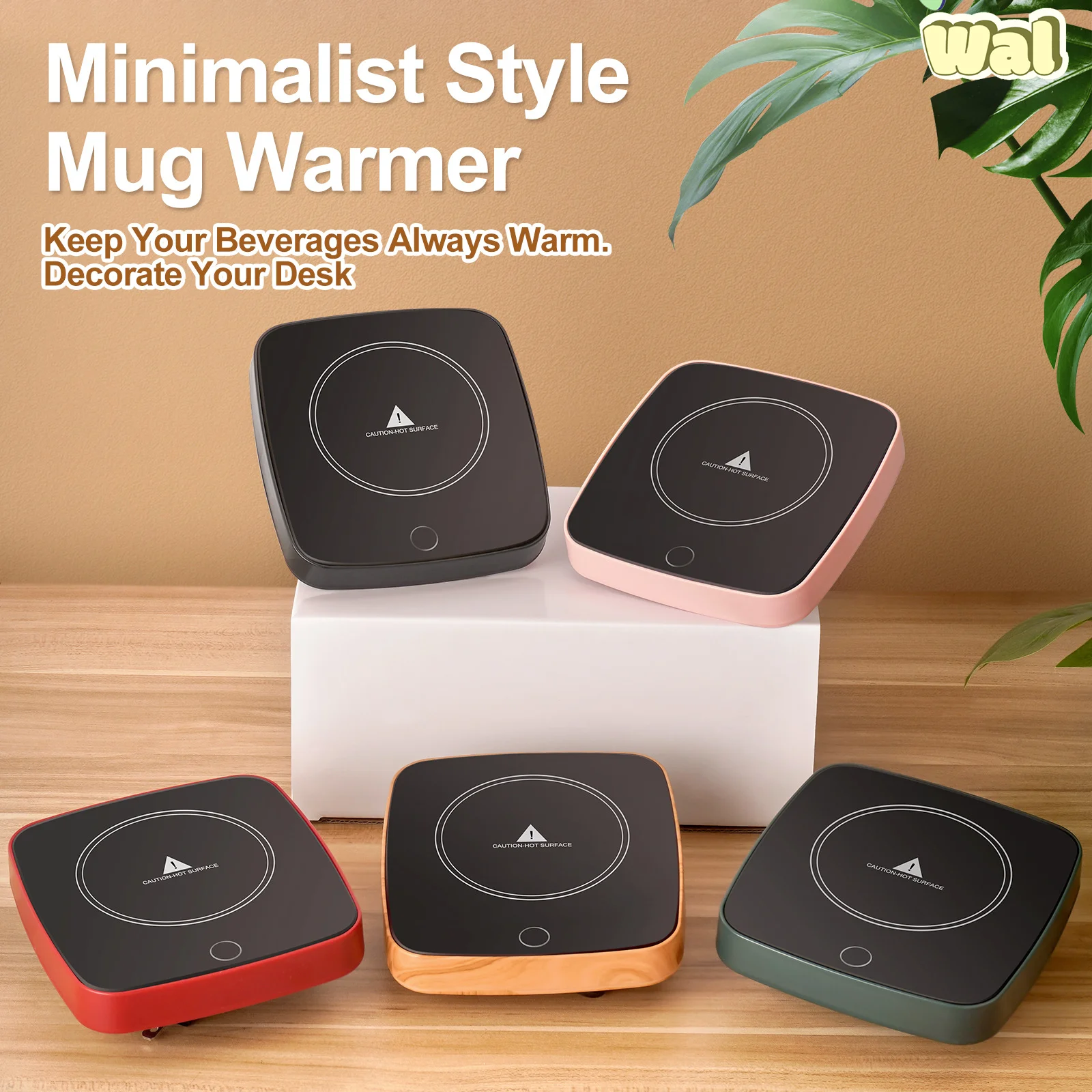 

Heating Coasters Spot Gifts Wholesale European and American Standards Insulation 55 Degree Constant Temperature Coaster Heater