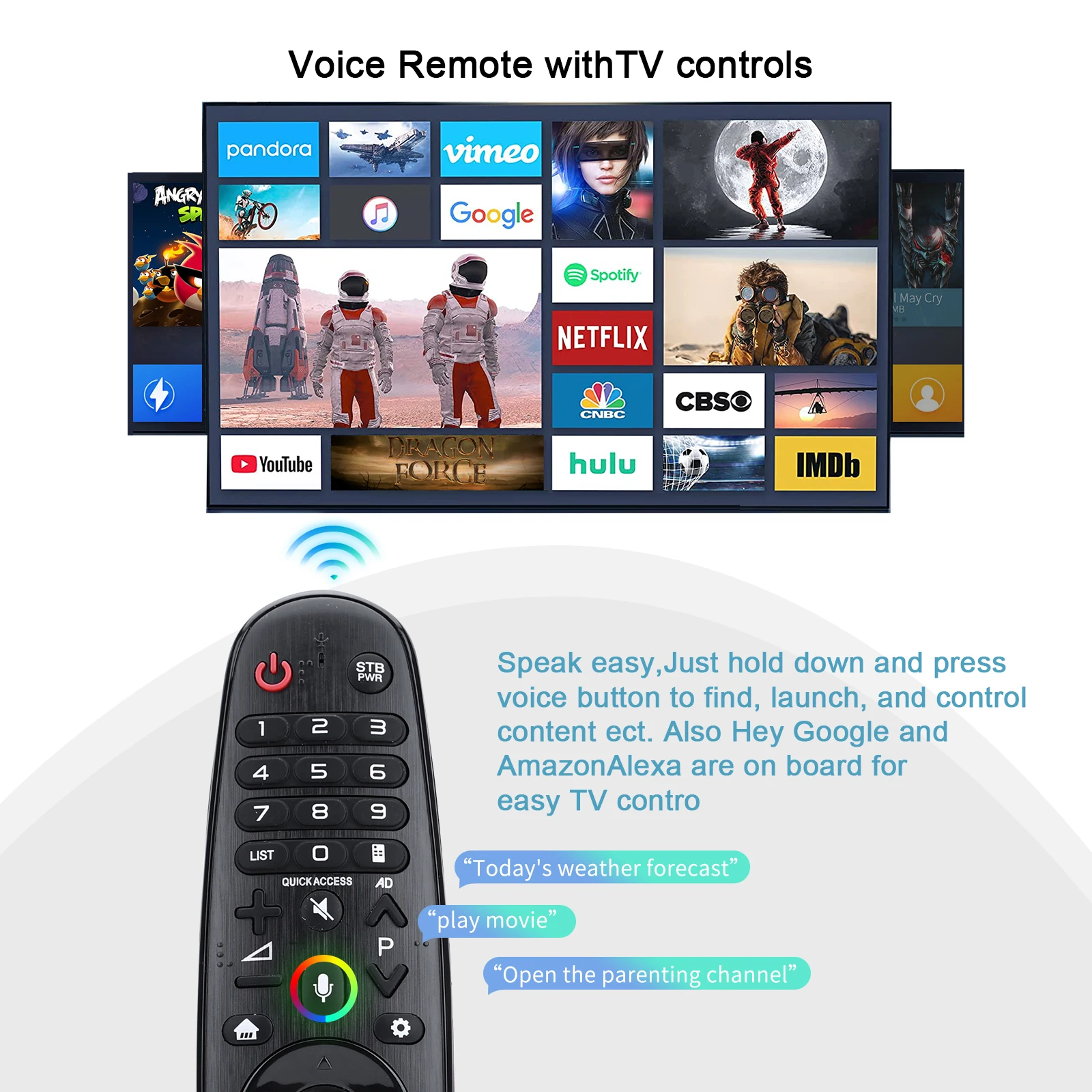 An-Mr18Ba Mr18Ba Magic Remote com pesquisa por voz e laser para LG