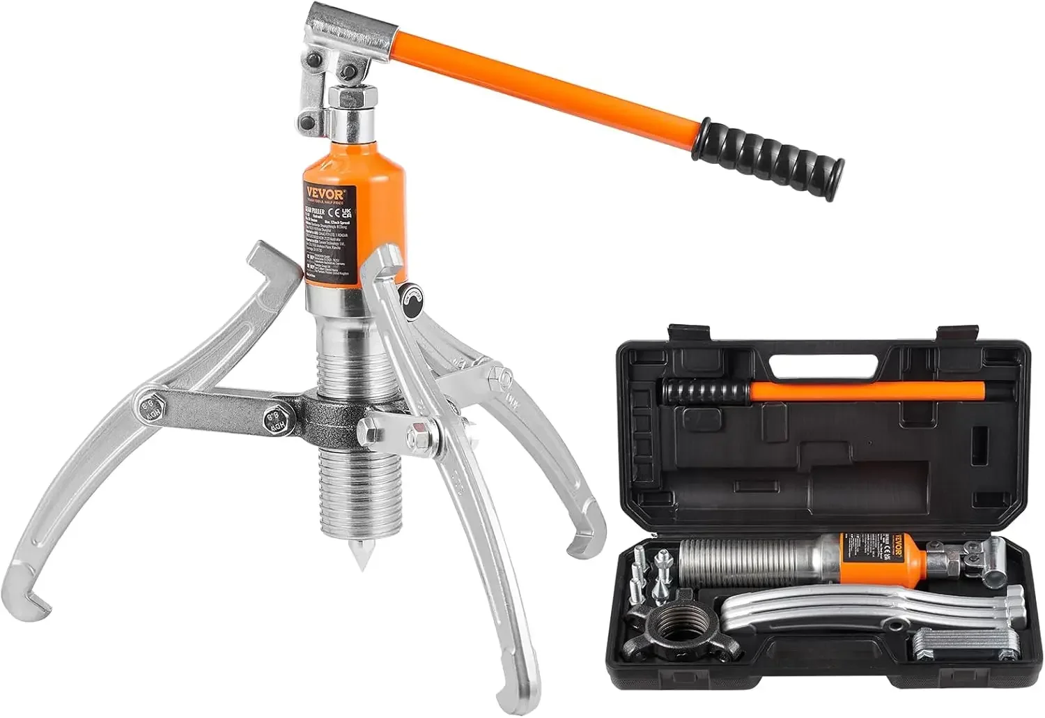 

Hydraulic Gear Puller, 15 Ton Max Capacity Wheel Bearing Pulling Separator, 2 or 3 Jaws Puller, Vertically and Horizontally