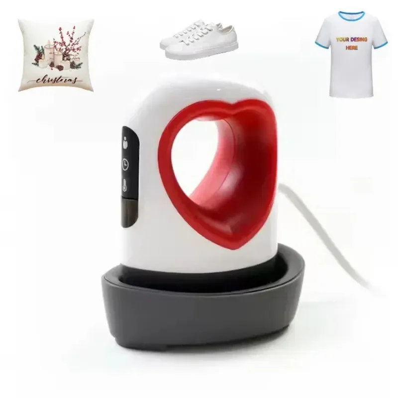 

Mini Heat Press Machine T-Shirt Printing Easy Heating Transfer Press Iron Machines for Clothes Bags Hats Pads Blanket Phone Case