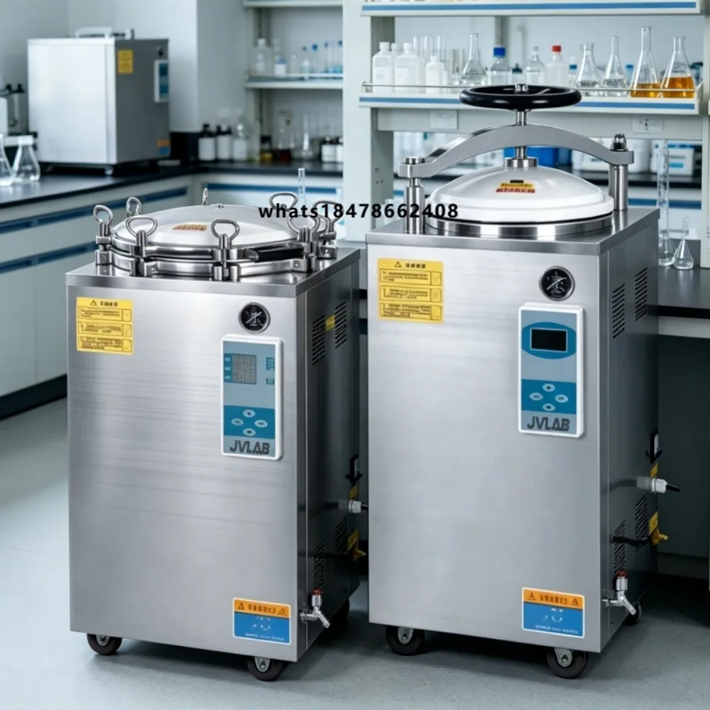 Stainless Steel Digital Autoclave Sterilizer Vertical High Pressure Steam Lab Medical Instrument CE Approved
