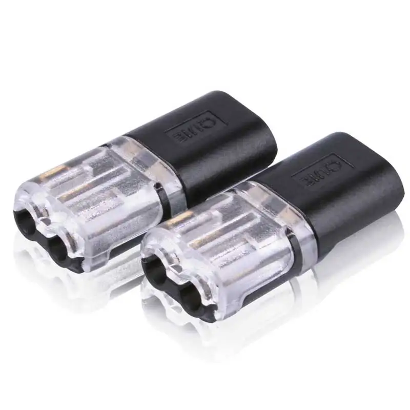 2p 10pcs Spring Connector Wire for Led Ltrip With No Welding Screws Quick  Cable Clamp Terminal Block 2 Way Easy Fit