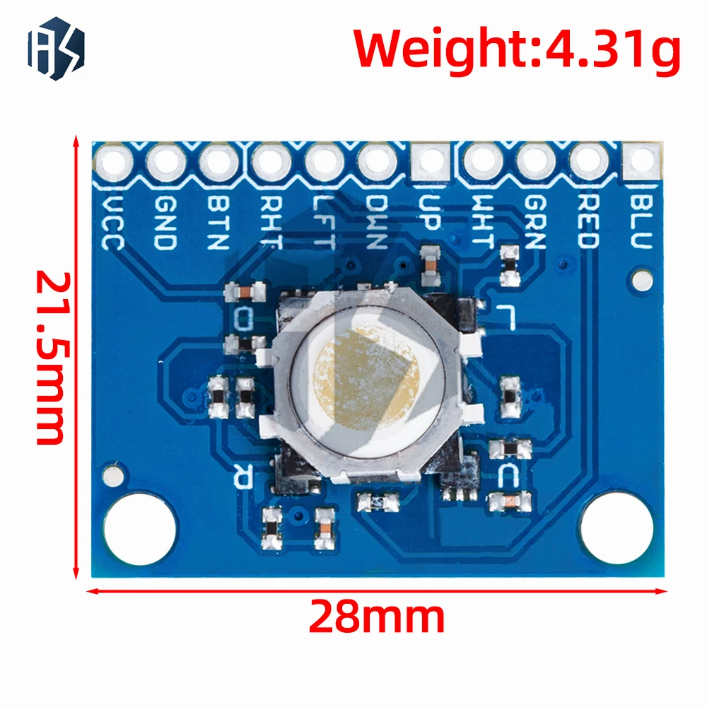 ‌BlackBerry Trackball Module – Hall Effect Sensor Interface with 360° Rotation for Embedded Systems