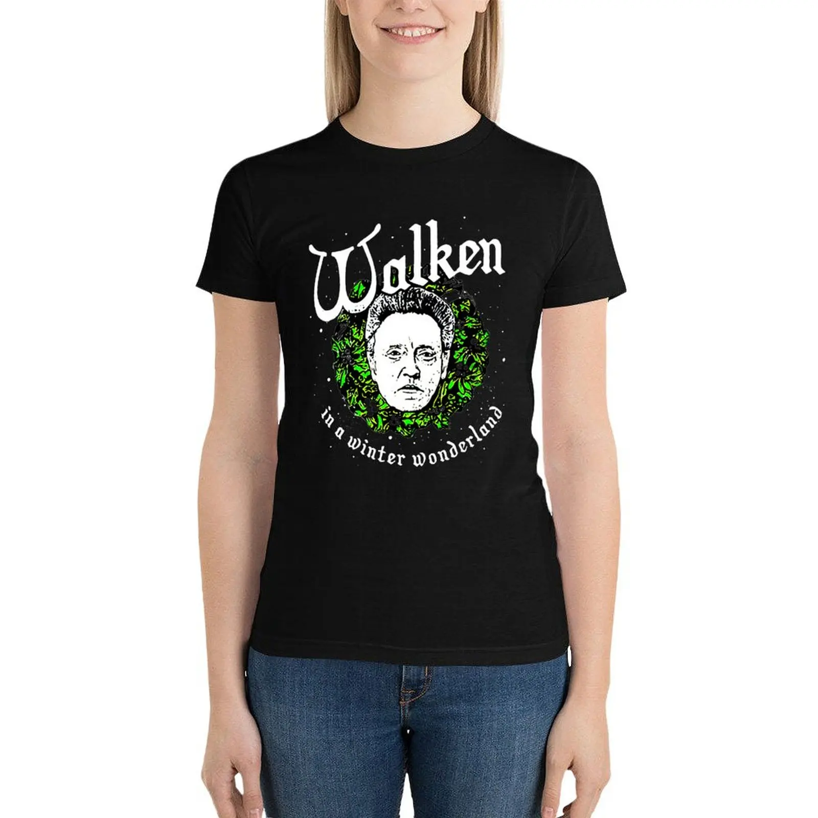 Walken in a winter wonderland T-Shirt graphics shirts graphic tees summer top tshirts woman