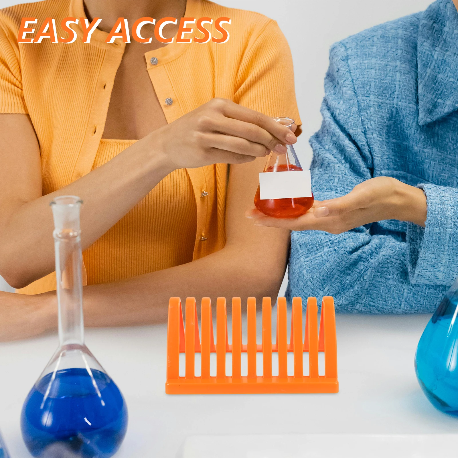 

2Pcs Bright Microscope Slides Storage Holder Rack Designed For Laboratory Staining And Efficient Organization
