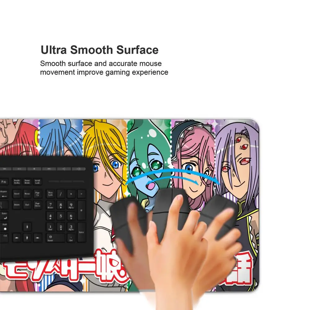 New M-Monster Musumes Mouse Pad Rubber mouse pad large animation e-sports game mat MS two-dimensional large table mat customiza