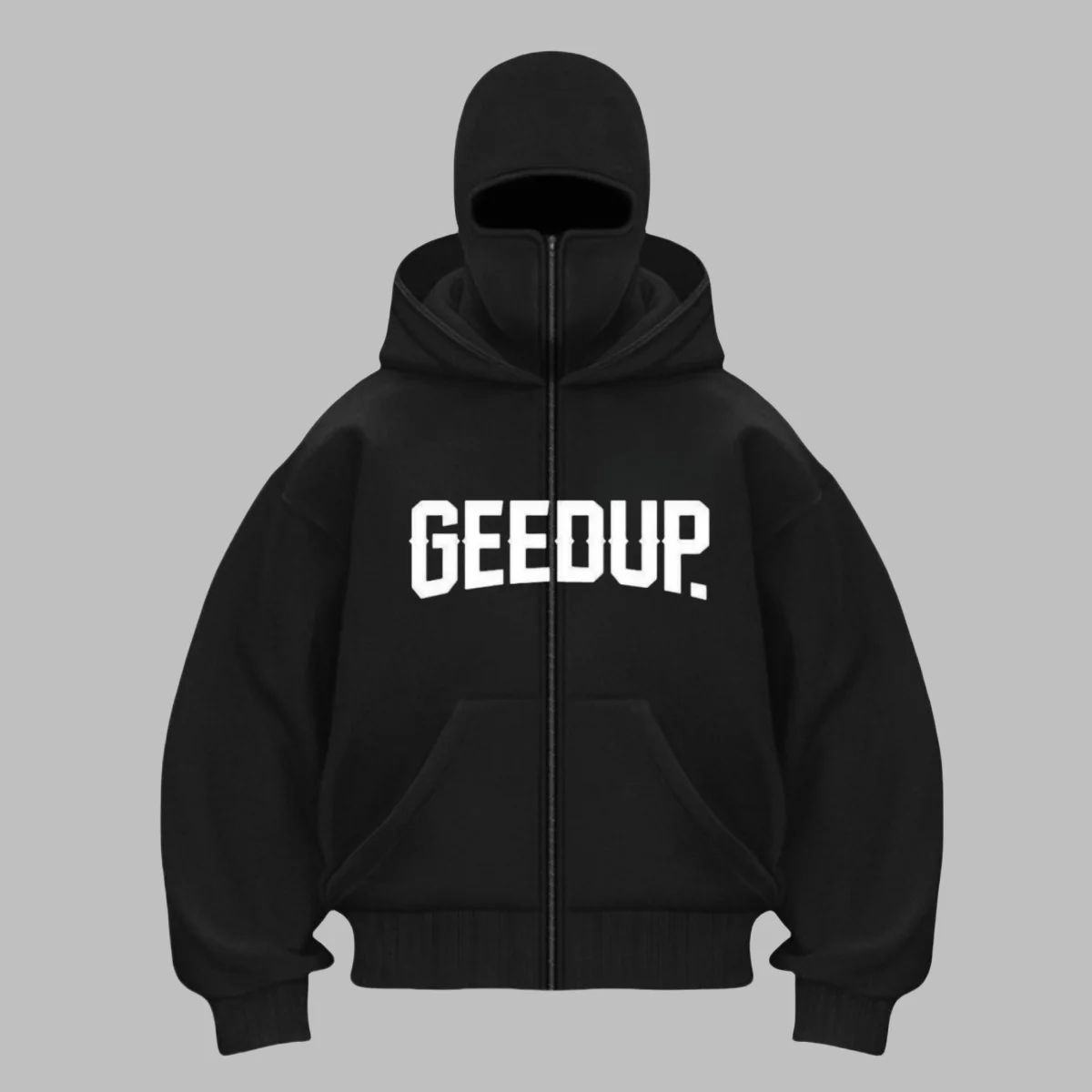 

Men's Autumn/Winter Ninja Hooded Sport Shirt Loose Windproof Gothic Style Women's French Sweatshirt Warm Casual Hooded Jacket