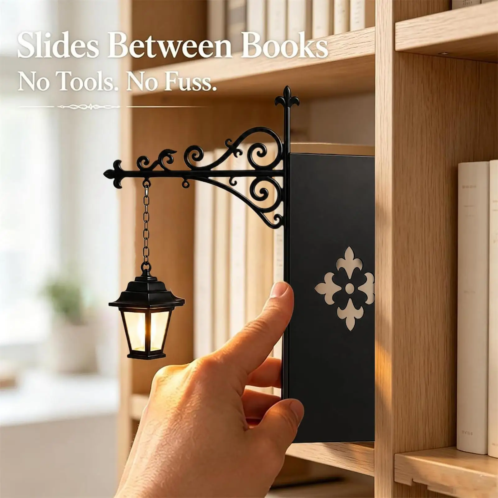 Bookshelf Lamp Vintage LED Warm Lantern Decoration Bookshelf Lighting For Home Living Room Study School Desktop Bookcase Cabinet