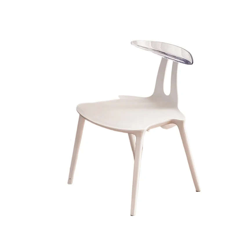 

Nordic creative modern simple plastic dining chair, designer non-acrylic back chair