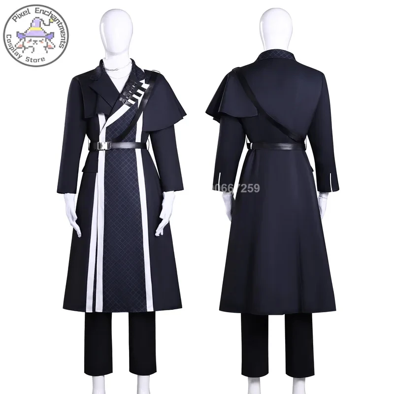 

v;7,e\6' Which Side Is -kun Now Fukuhara Tamon Cosplay Costume Collared Black Uniform Belt Full Se Anime Cloth;3,p\5/