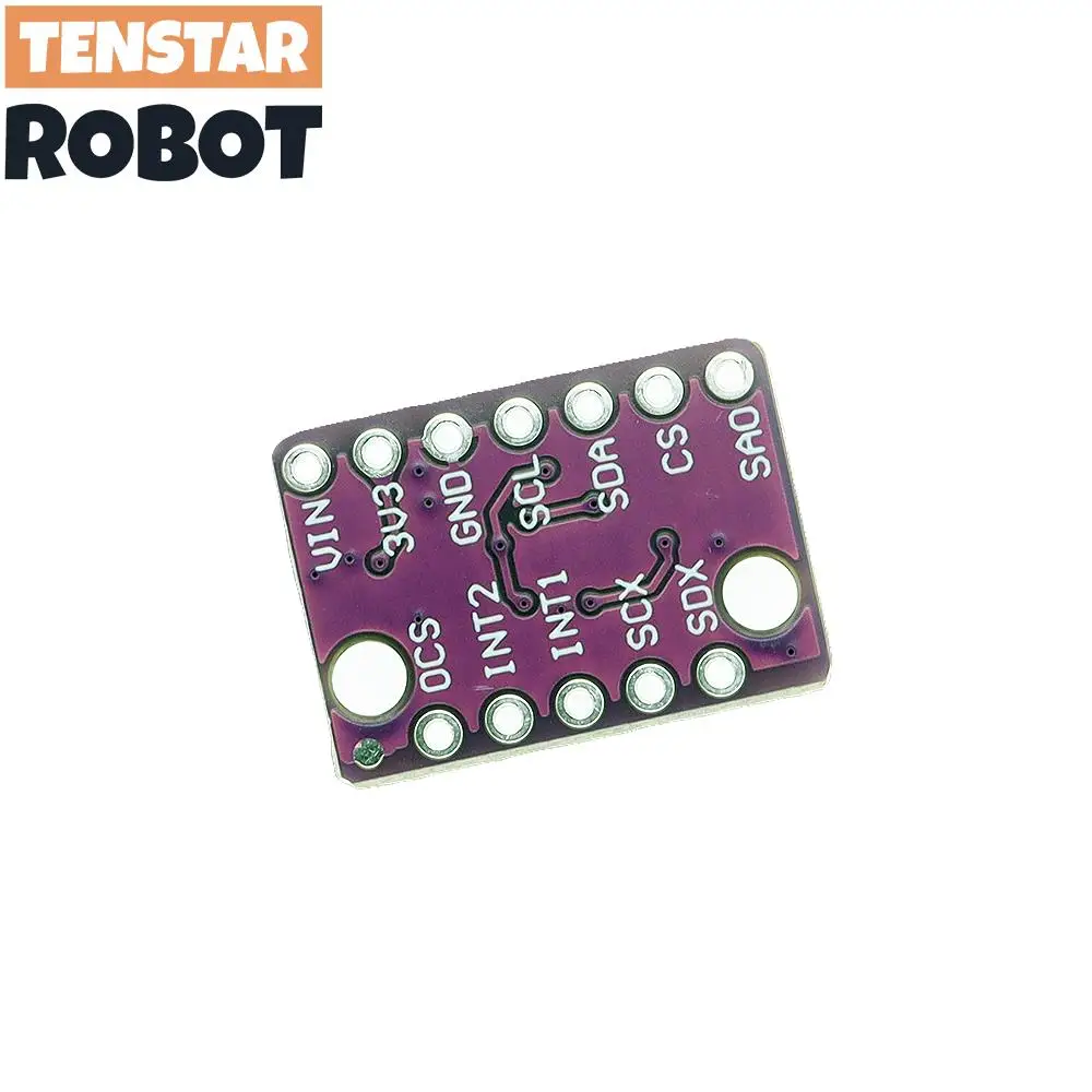 TENSTAR 2 szt. BMI160 6DOF 6-osiowy żyroskop z akcelerometrem grawitacyjnym Moduł czujnika IIC I2C SPI BMI160