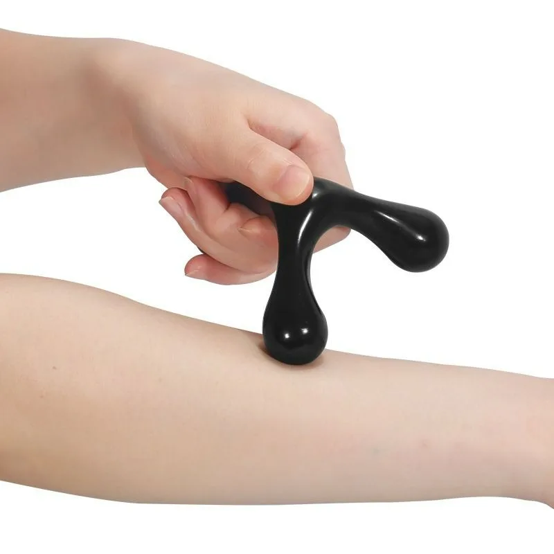 الإبهام التوقف جهاز تدليك ضغط الاصبع الصحافة الزناد نقطة T-شكل مدلك الجسم اليد القدم العميق استرخاء تخفيف التعب أداة