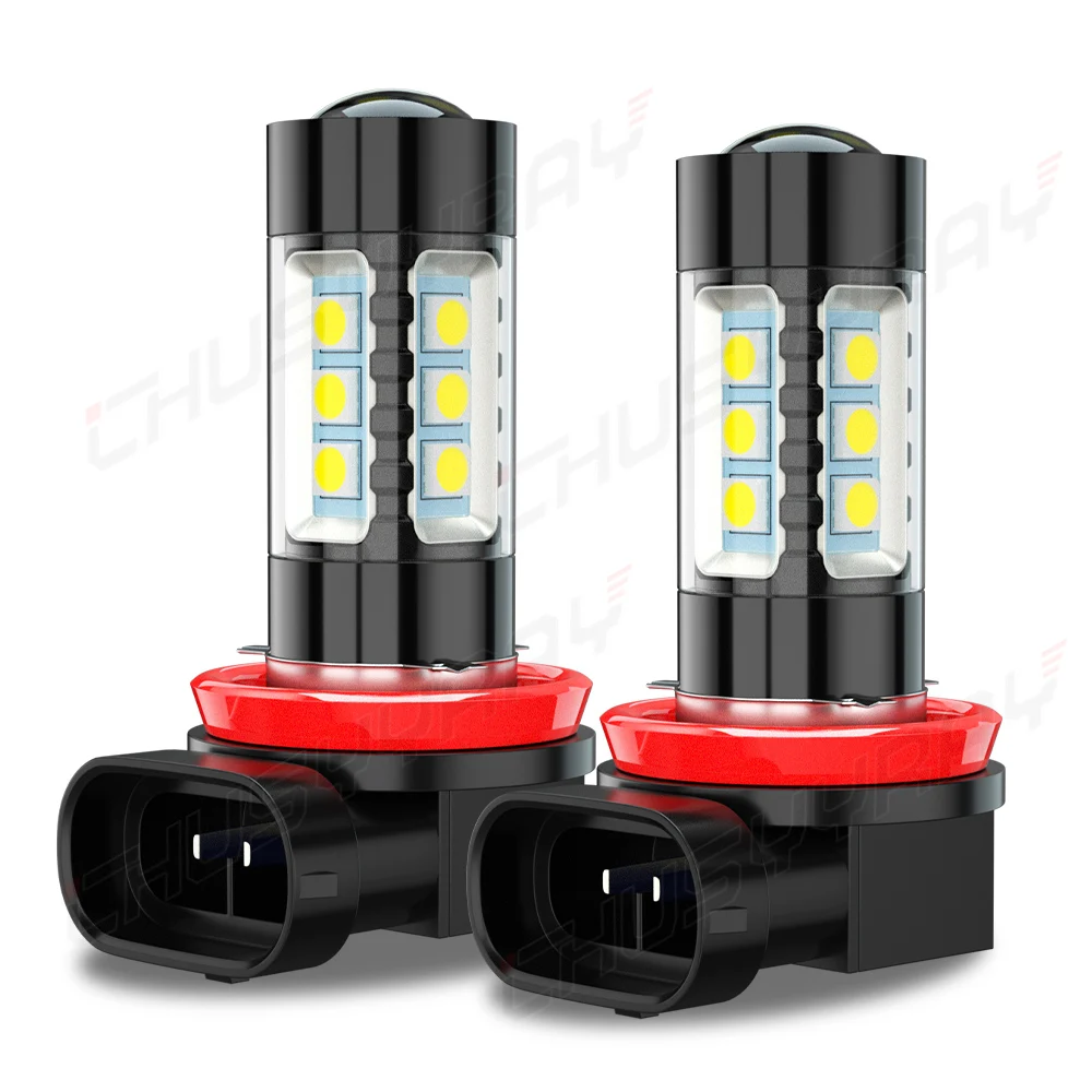 

PCVBMLAUT 2PCS H7/H11 Car lights Super Bright LED Headlights High Low Beam Fog Light Bulb White 6000K Car accsesories