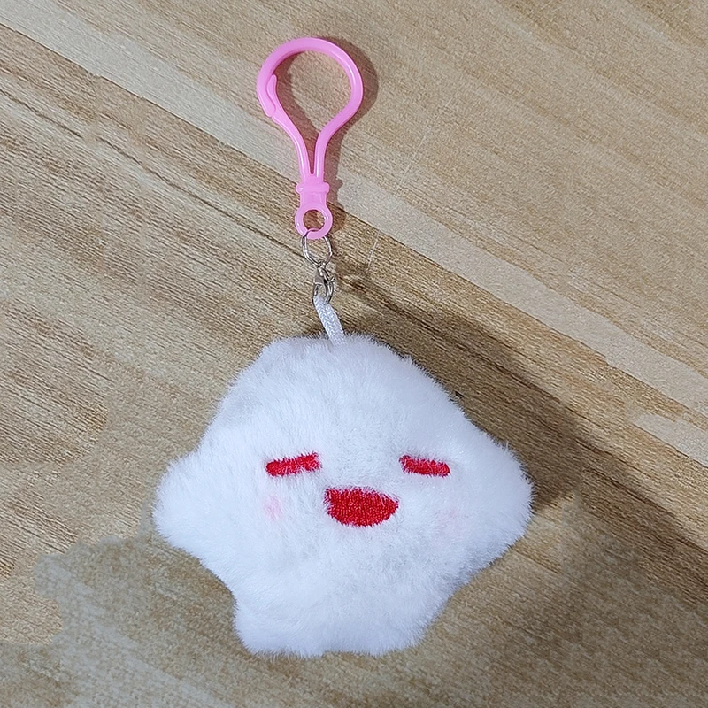 Game Hutao Cosplay Keychain Unisex Ghost Pendant Plush Doll Key Rings Accessories Key Chains