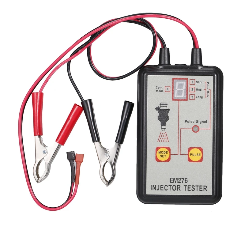 

12V Vehicle Battery Fuel Pressure Tester Kit Car Petrol Injector Tester Engine Fuel Injector Tester Pump Pressure Tester