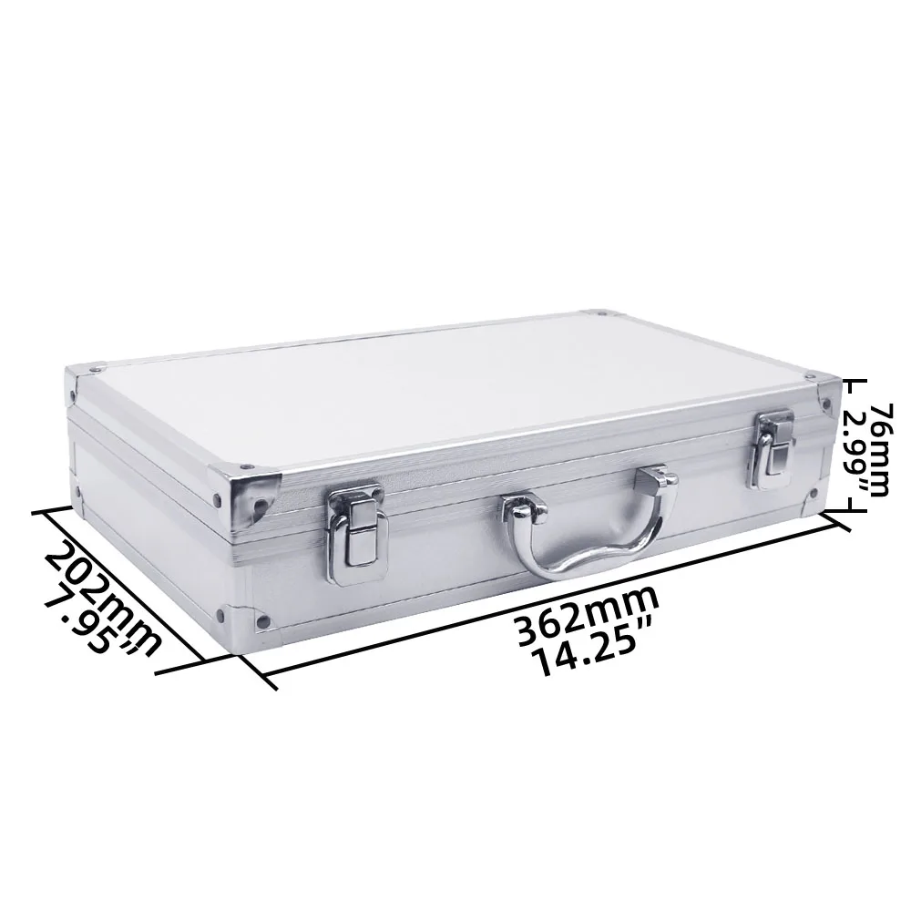 Aluminum Alloy Portable Tool Box Instrument Equipment Suitcase Professional Tool Storage Toolbox Organizer With Cotton