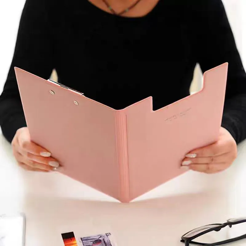 Multifunktionaler Aktenordner aus PU-Leder, A4/A5, farbiges Zwischenablage, zusammenklappbarer Vertragsordner, Geschenk