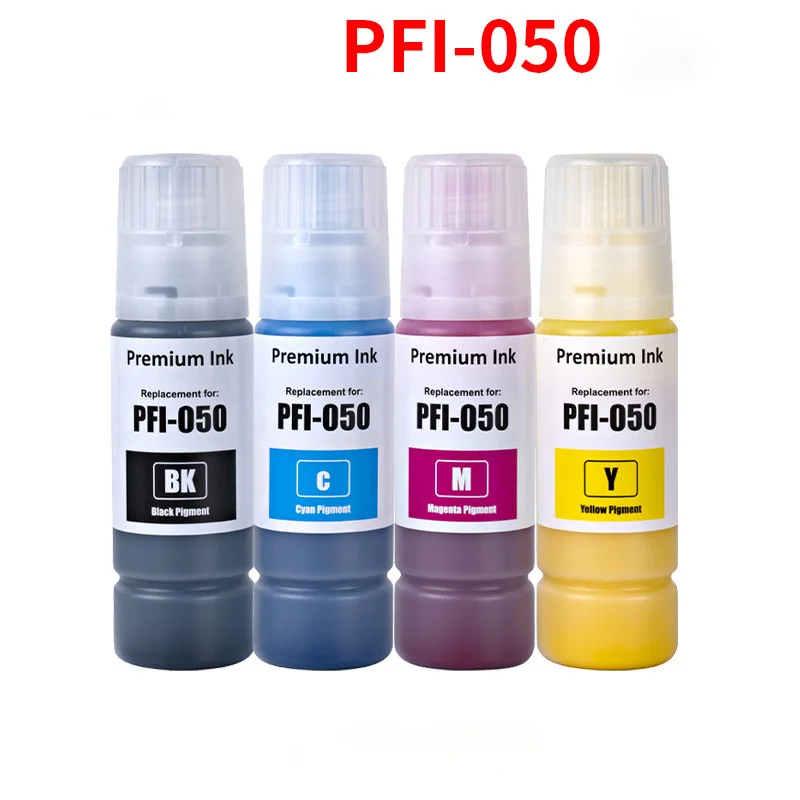1 Juego de botellas de tinta compatibles con inyección de tinta de color Premium PFI050 PFI-050 PFI 050 para impresora Canon imagePROGRAF TC-20 TC-20M