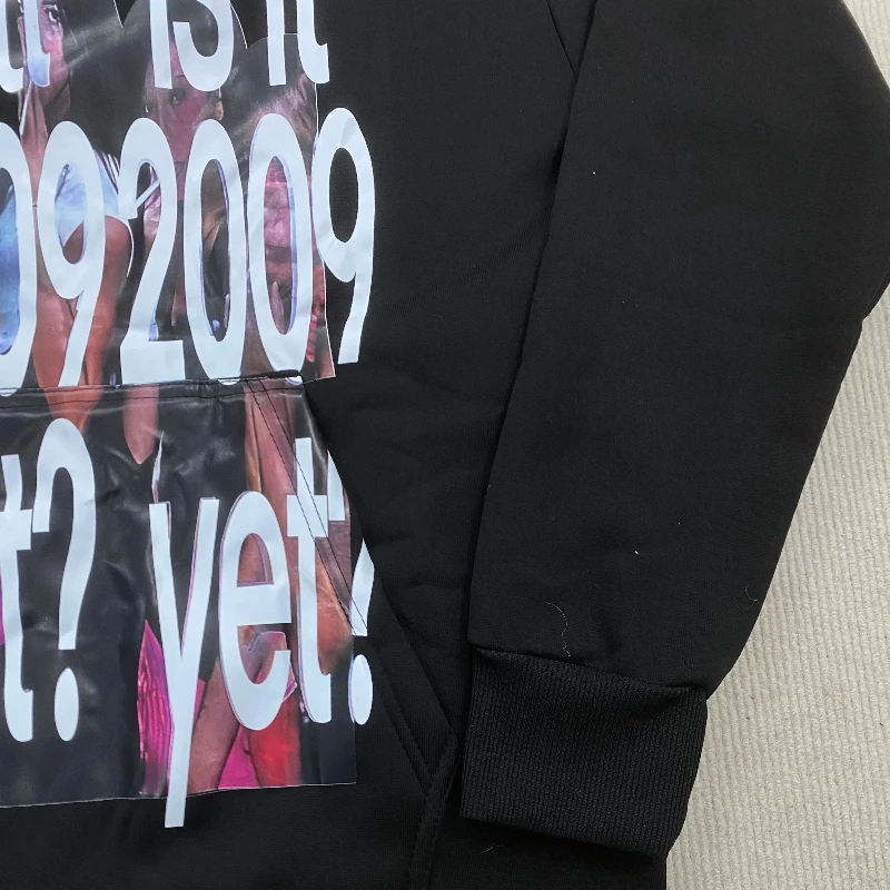 Letter Portrait Printing Vintage Aesthetics Casual Streetwear 2000s Autumn Gothic Harajuku Fashion Long Sleeve Pullover Hoodies