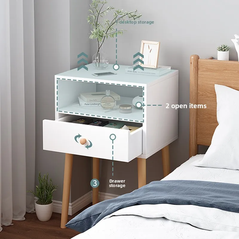 

Bedside table simple small apartment modern simple bedroom small bedside table bedside storage cabinet